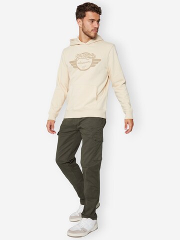 Threadbare Slimfit lange Cargohose 'Battle Drill' in Grün