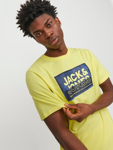 JACK & JONES T-Shirt 'LOGAN' in Gelb