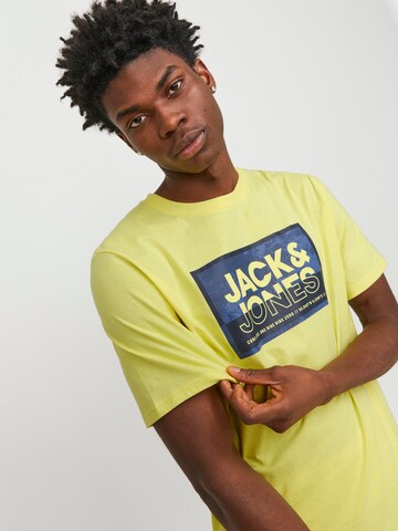 JACK & JONES - Camiseta 'LOGAN' en amarillo