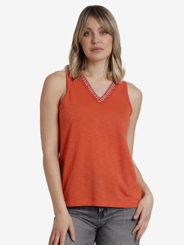 admas - Top en rojo: frente