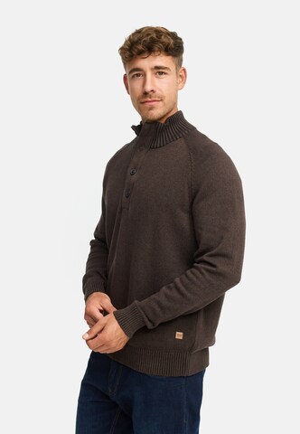 INDICODE JEANS Sweater 'INRajas' in Brown