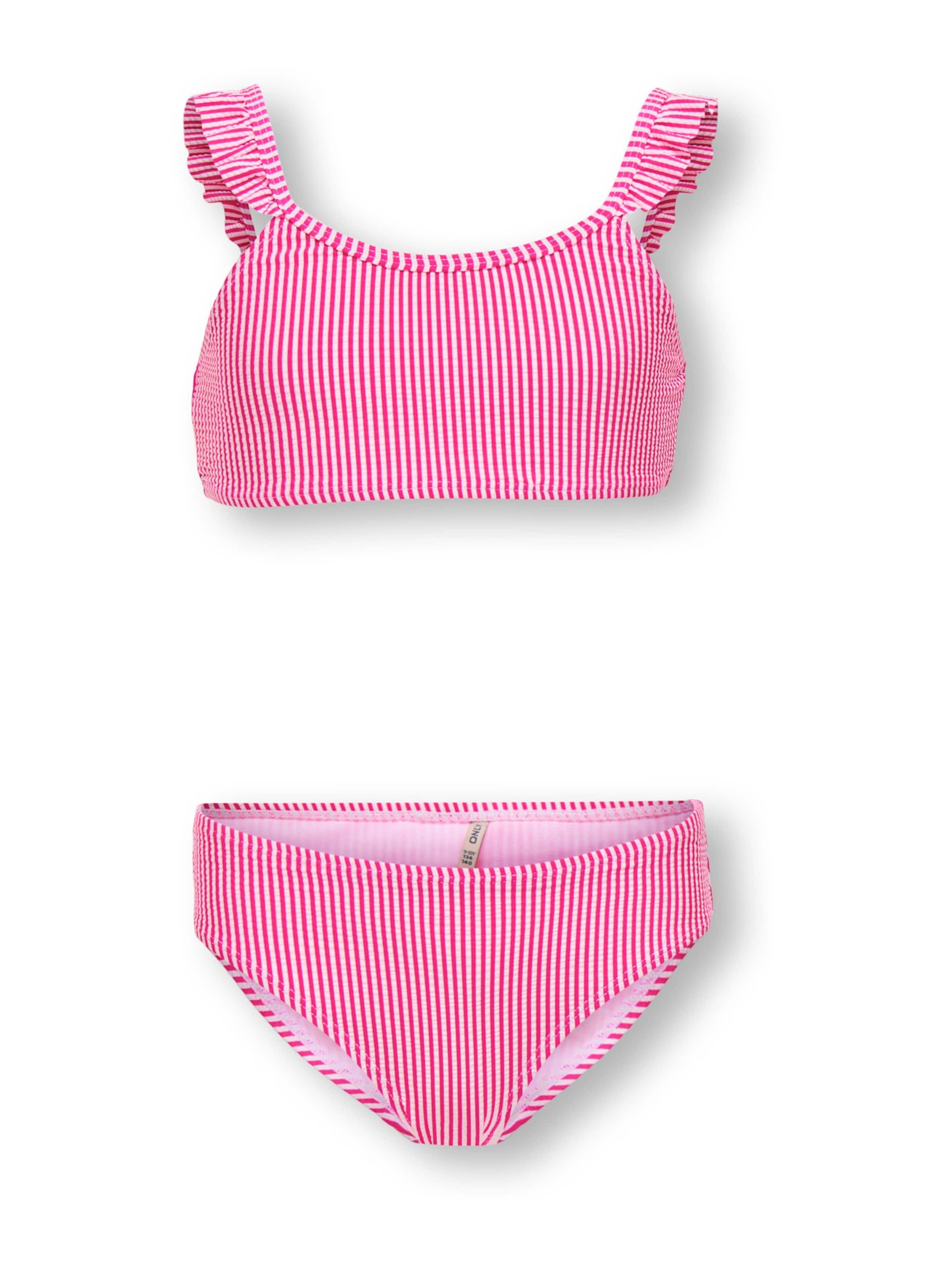 ONLY GIRLS Bralette Bikini 'KOGSUNNY' in Pink: front