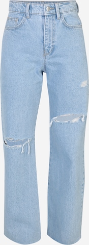 Wide leg Jeans de la OVS pe albastru: față