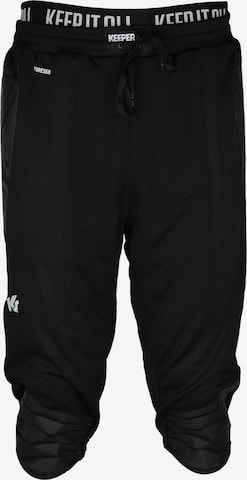 KEEPERsport Tapered Sporthose in Schwarz: predná strana