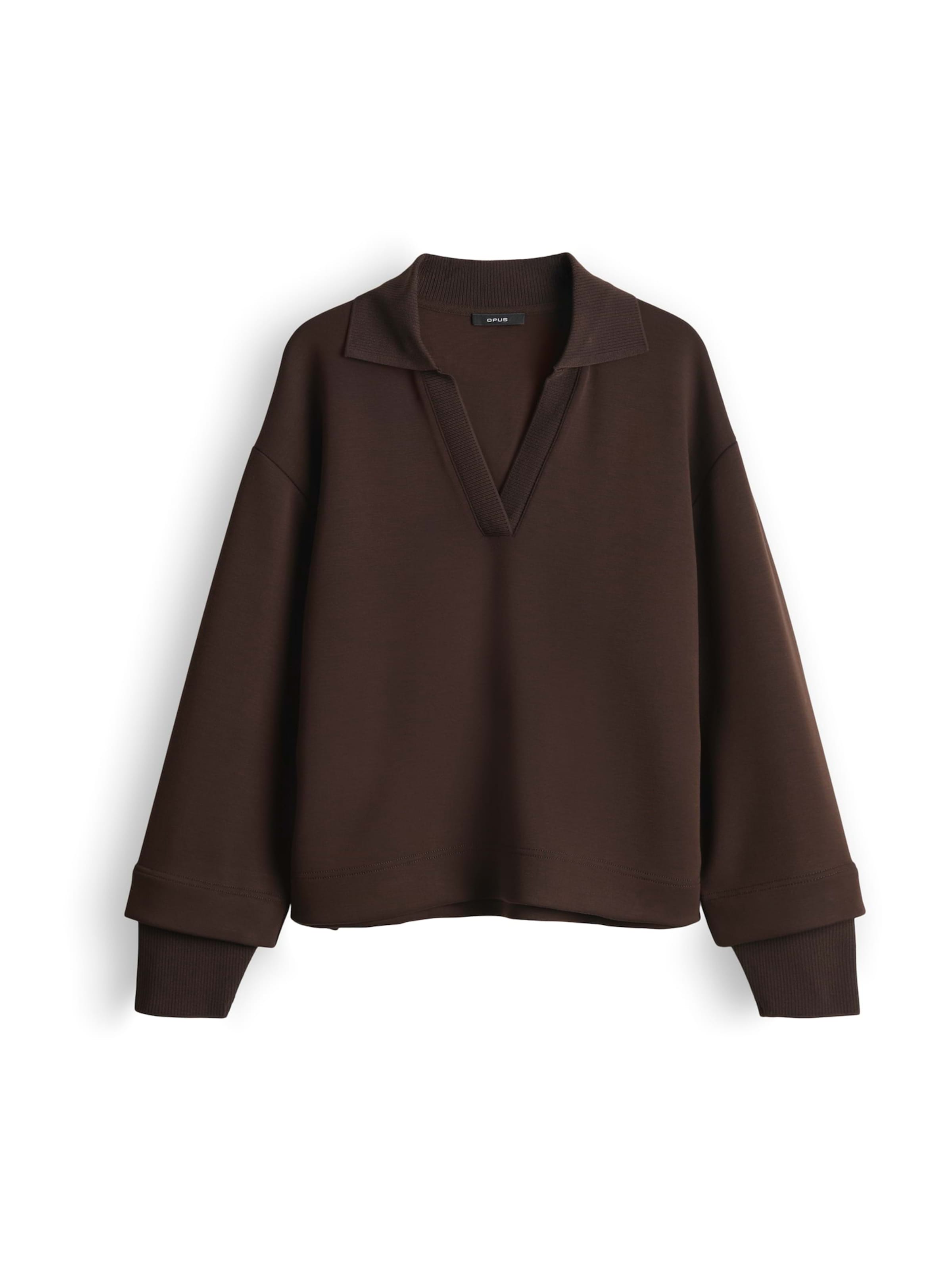 OPUS Sweatshirt 'Gyha' in Brown: front