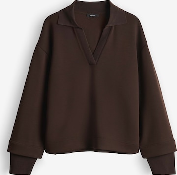 OPUS Sweatshirt 'Gyha' i brun: framsida