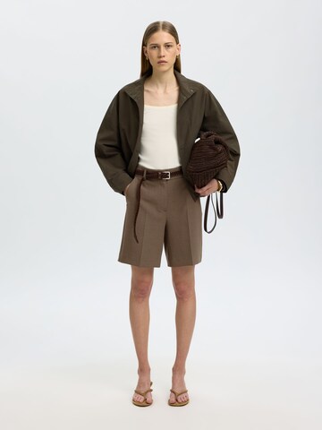SELECTED Regular Pantalon in Bruin