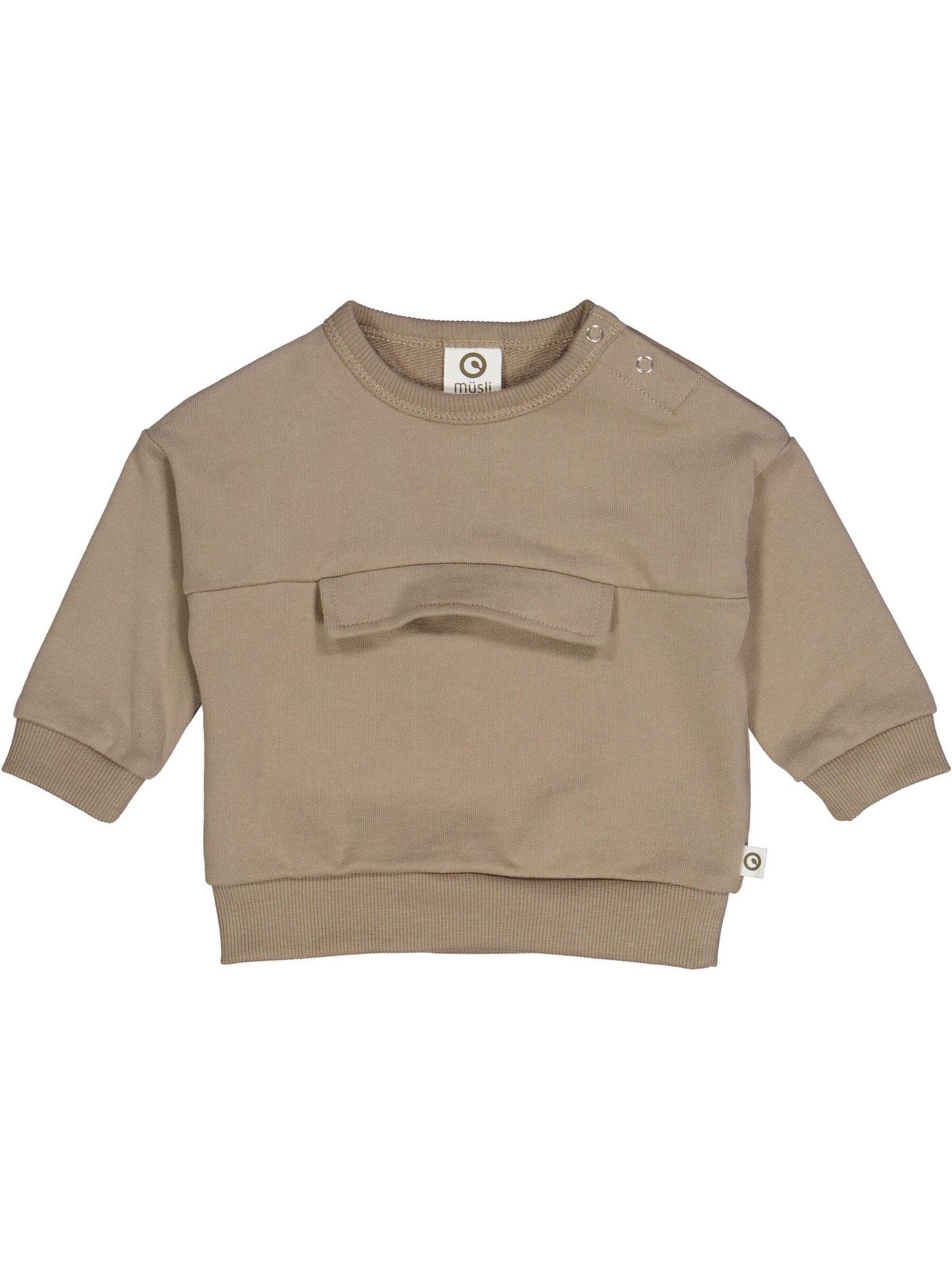 Sweat Müsli by GREEN COTTON en beige : devant