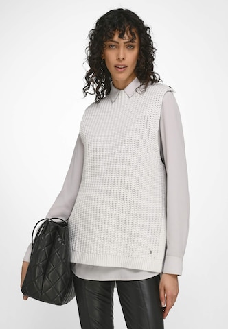 Pull-over Basler en argent : devant