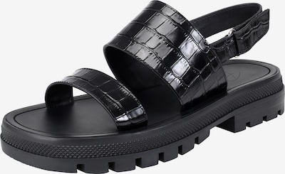 Ekonika Strap Sandals in Black, Item view