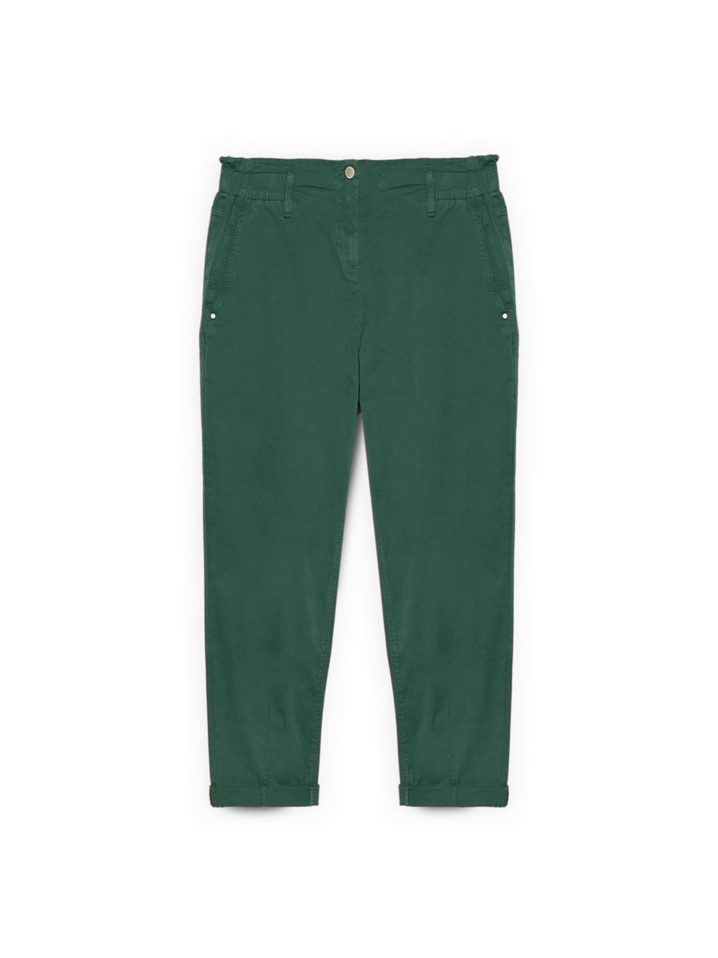 Fiorella Rubino Regular Broek in Groen: voorkant