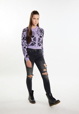 Cardigan 'Ucy' myMo ROCKS en violet