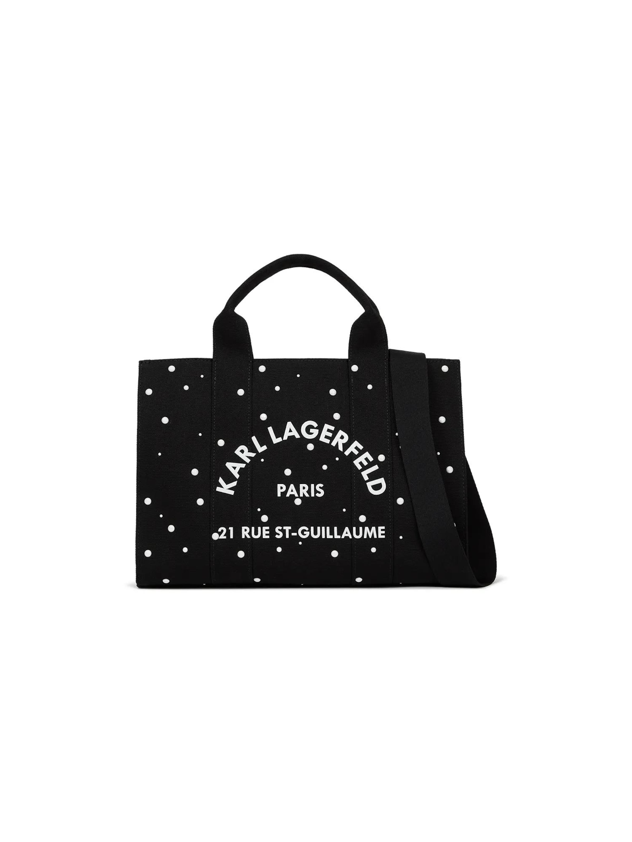 Karl Lagerfeld Torba shopper 'Rue St-Guillaume' w kolorze czarny: przód