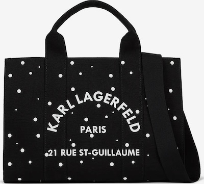 Karl Lagerfeld Ostoskassi 'Rue St-Guillaume' koossa One Size värissä musta / valkoinen, Tuotenäkymä