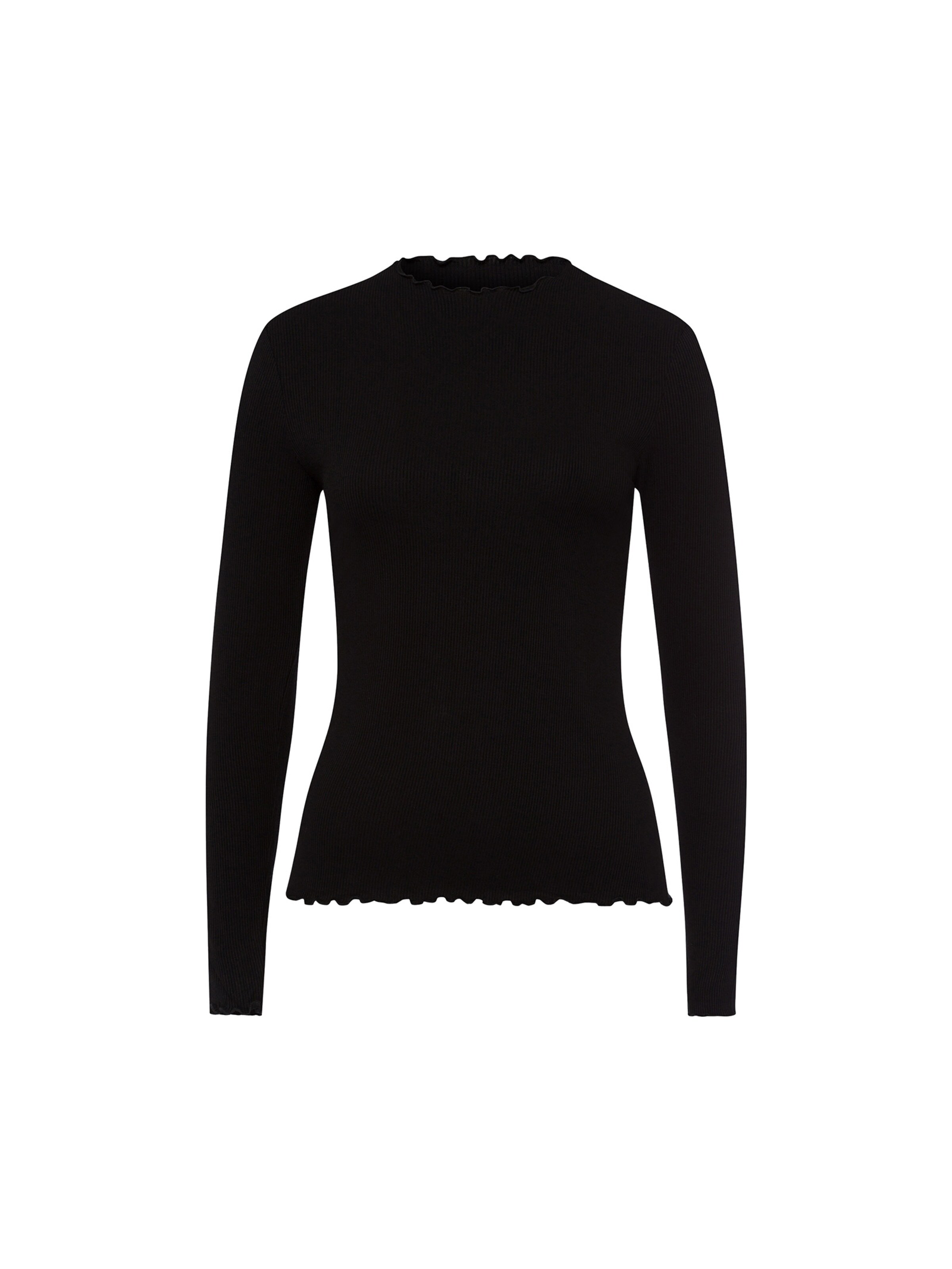 Les Lunes Shirt 'Fleur' in Black: front