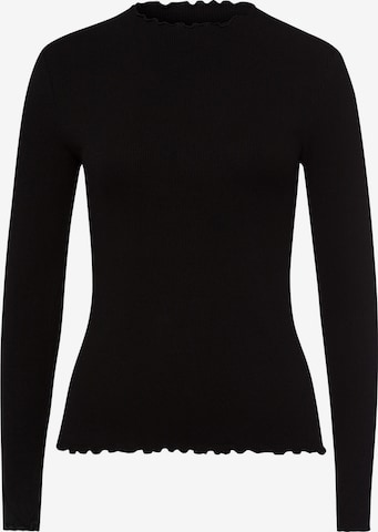 T-shirt 'Fleur' Les Lunes en noir : devant