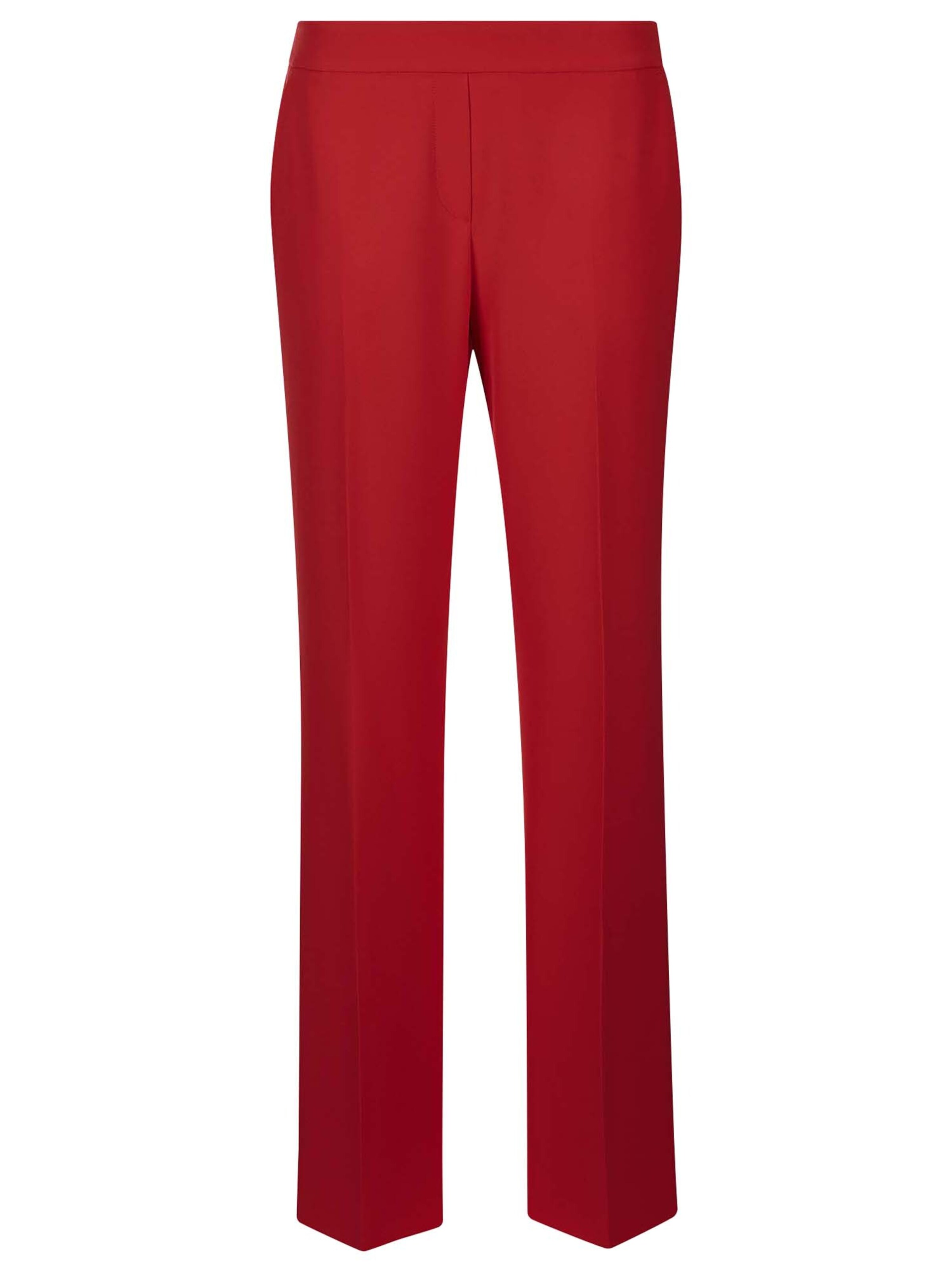 MADELEINE Pleated Pants in Red: front