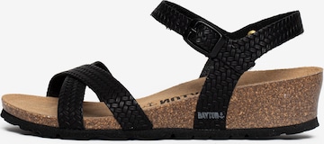 Bayton - Sandalias 'CANBERRA' en negro: frente