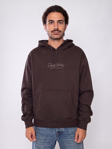 Felpa 'COFFEE BEAN' di DOLLY NOIRE in marrone: frontale