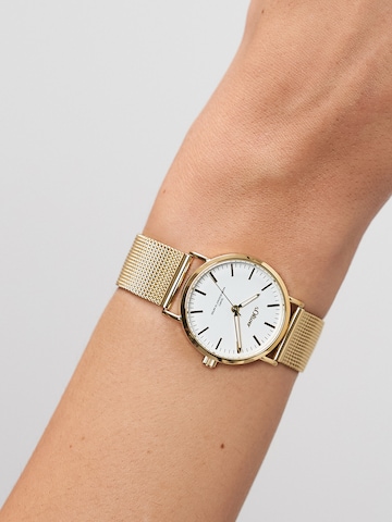 Montre à affichage analogique s.Oliver en or