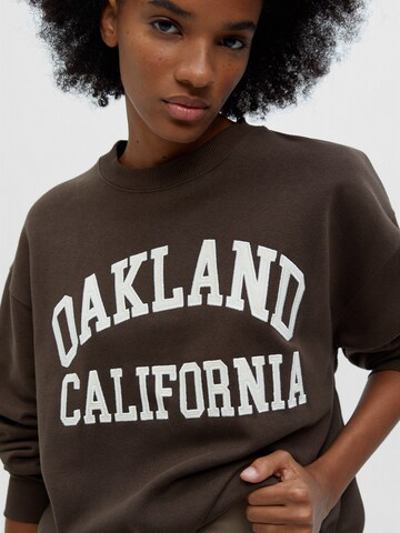 Pull&Bear Sweatshirt in Brown