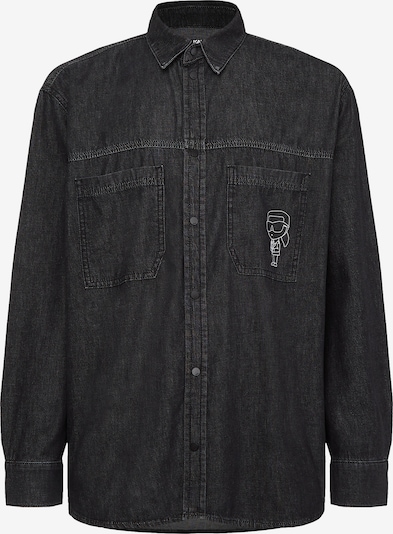Karl Lagerfeld Рубашка ' Ikonik 2.0 ' в Джинсовый черный / Белый, Обзор товара