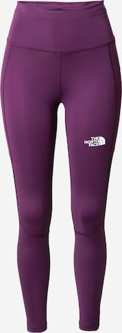 THE NORTH FACE Skinny Sporthose in Lila: predná strana