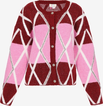 IZIA Gebreid vest in Rood: voorkant