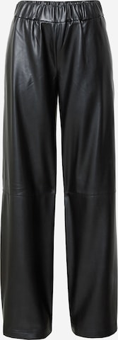 Karo Kauer Wide leg Trousers in Black: front