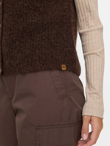 CAMEL ACTIVE Strickweste mit Knopfleiste in Braun