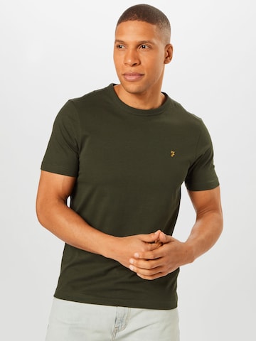 FARAH Regular fit T-shirt 'DANNY' i grön: framsida