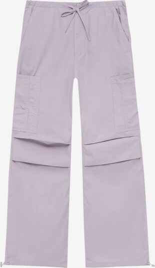Pull&Bear Pantalon cargo en violet pastel, Vue avec produit