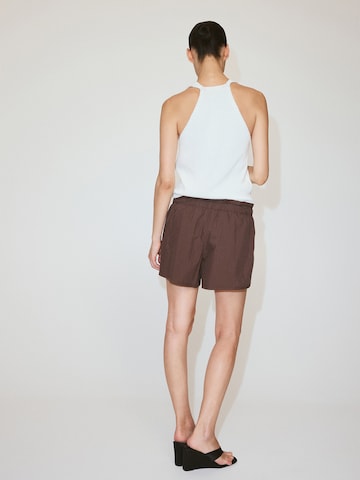 MANGO Loosefit Shorts 'MARA' in Lila