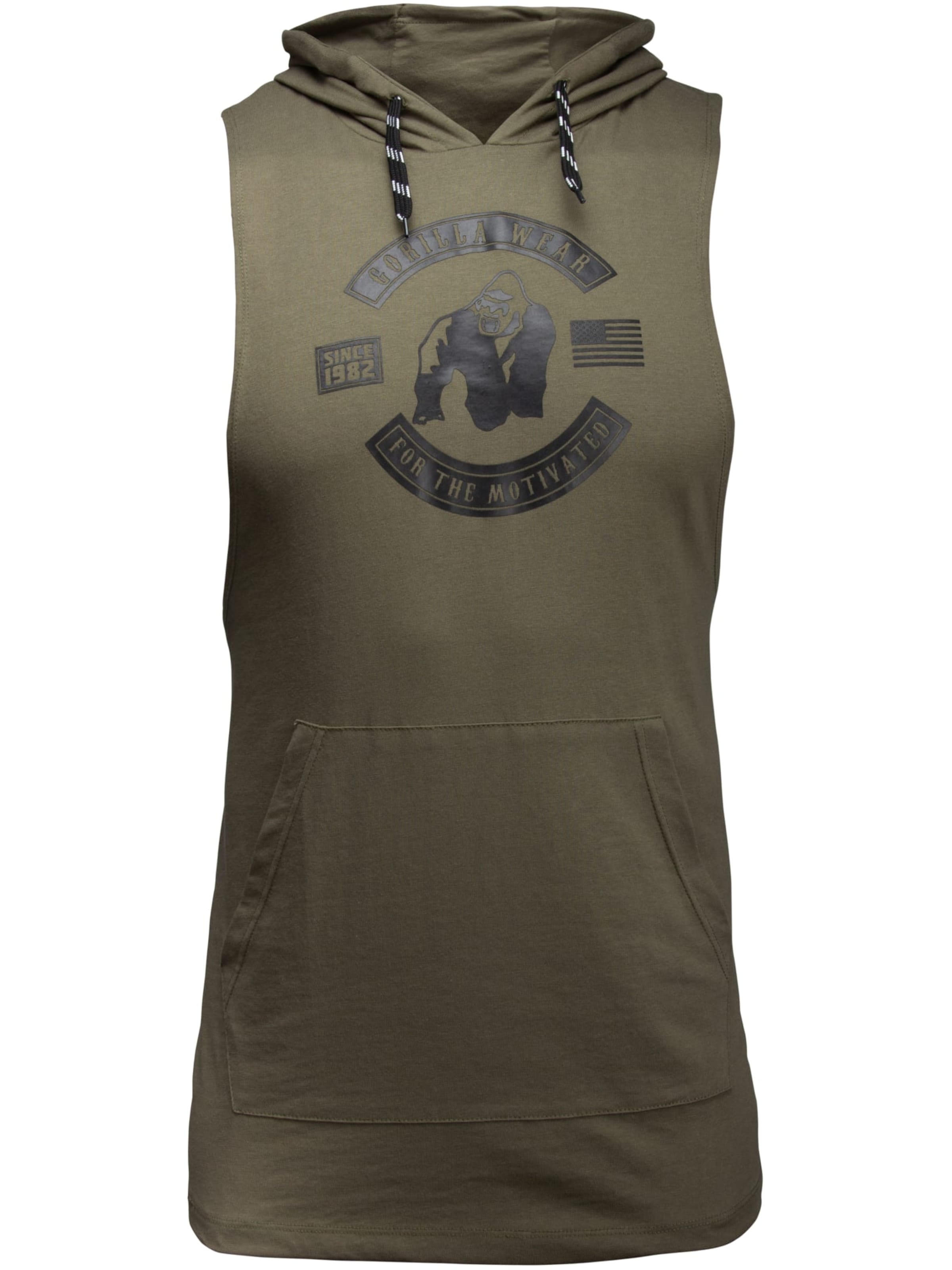 Gorilla Wear Functioneel shirt in Groen: voorkant