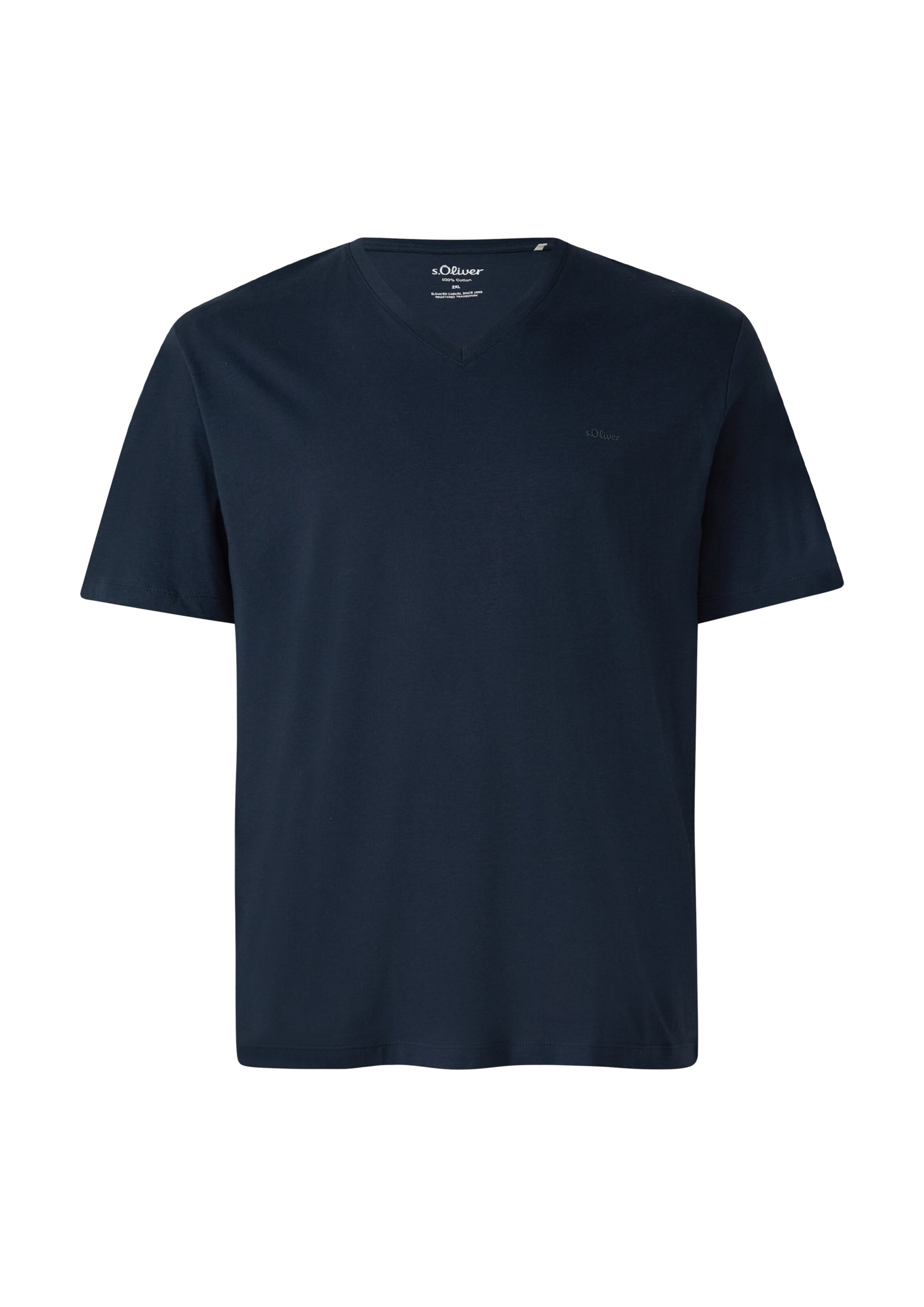 T-Shirt s.Oliver Men Big Sizes en bleu : devant