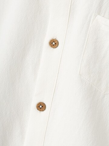 NAME IT Comfort fit Button Up Shirt in White