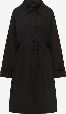 DreiMaster Klassik Between-Seasons Coat in Black: front