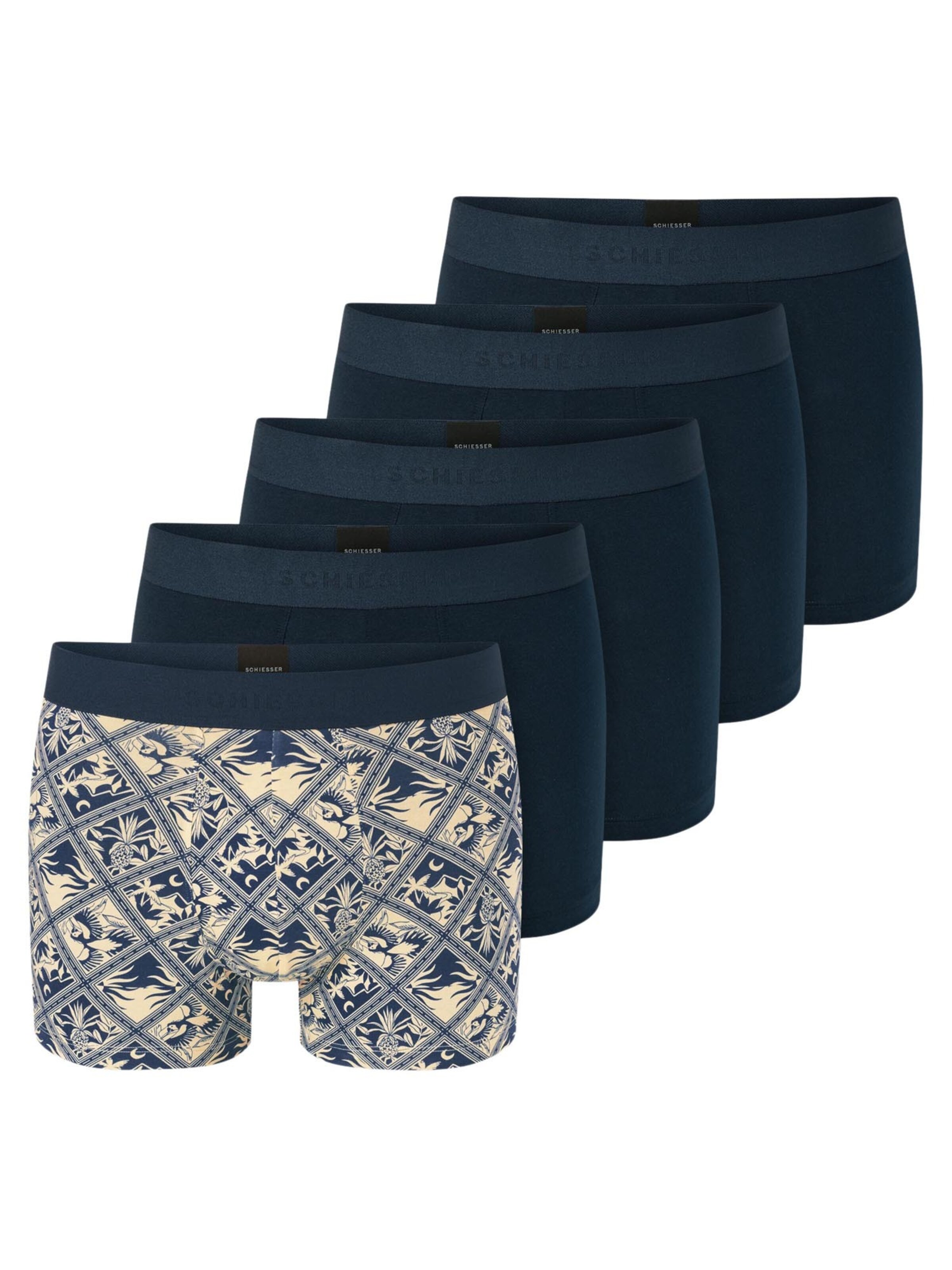 SCHIESSER Boxer shorts '95/5 Organic Cotton' in Mixed colors: front