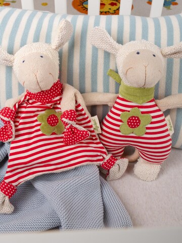 SIGIKID Kuscheltiere 'Schnuffeltuch Natural Stripes Green Collection'‌‌ in Rot