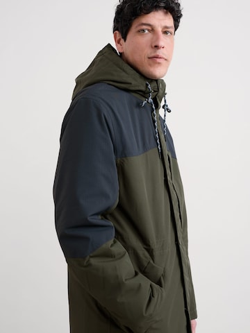 Manteau mi-saison ' Horizon' ' Seasalt Cornwall en vert : devant