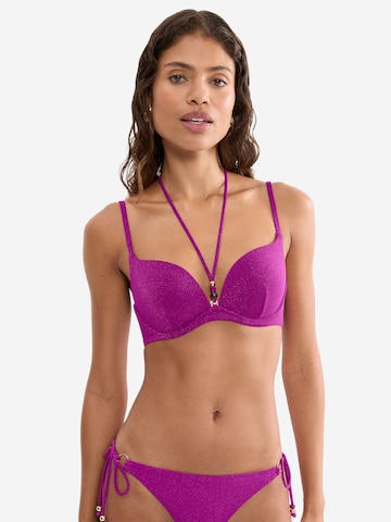 TRIUMPH Bikinitop ' Red Label Summer Sunset ' in Lila: voorkant