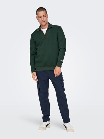 Only & Sons Sweatshirt 'ONSRiley' i grøn