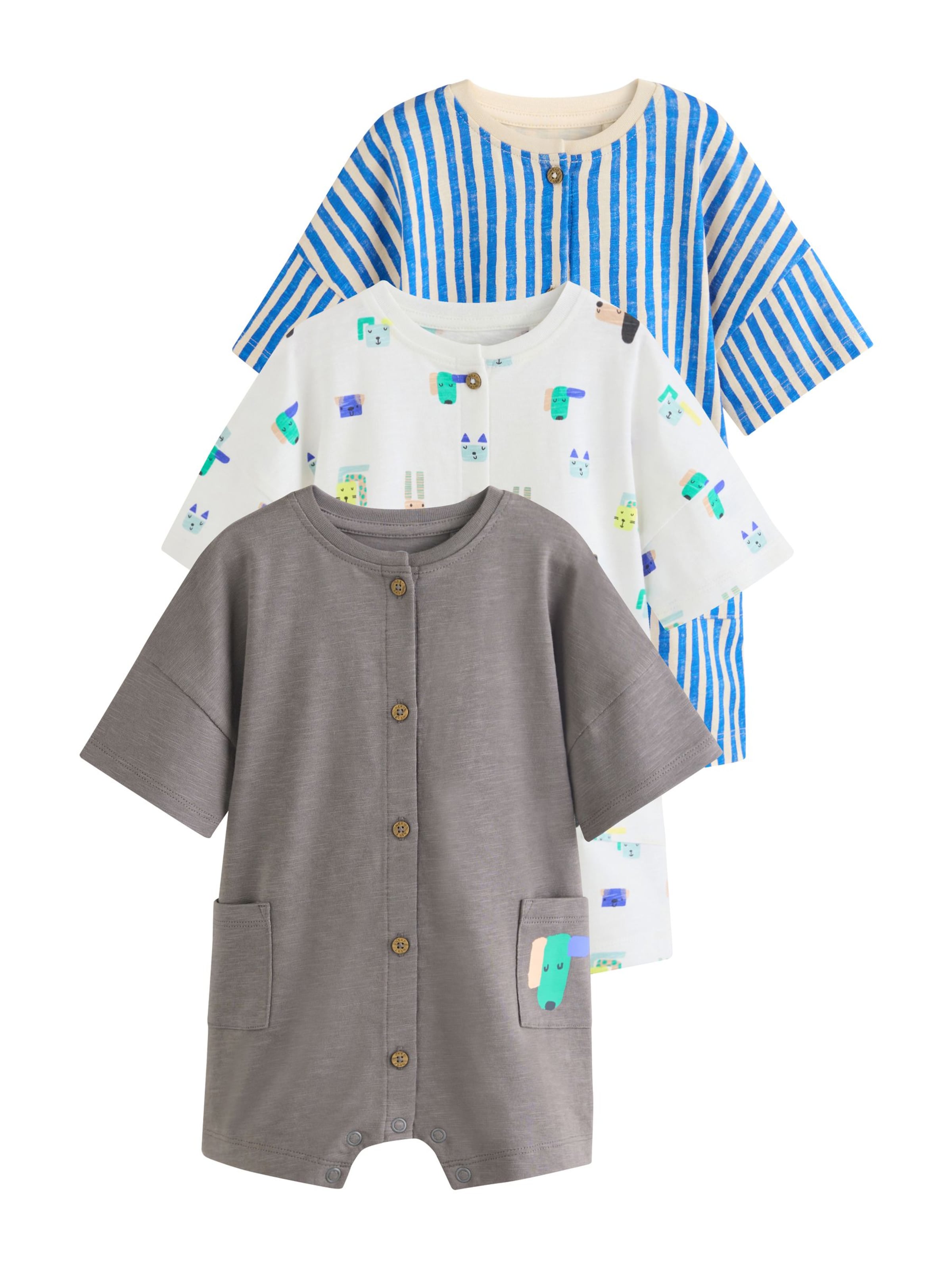 Next Sparkdräkt/body i blå: framsida