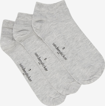 SEIDENSTICKER Socks 'Schwarze Rose' in Grey: front