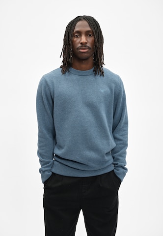 Cleptomanicx Sweater 'Classico Ligull' in Blue: front