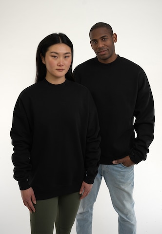 Johnny Urban Sweatshirt 'Carter Oversized' in Zwart: voorkant