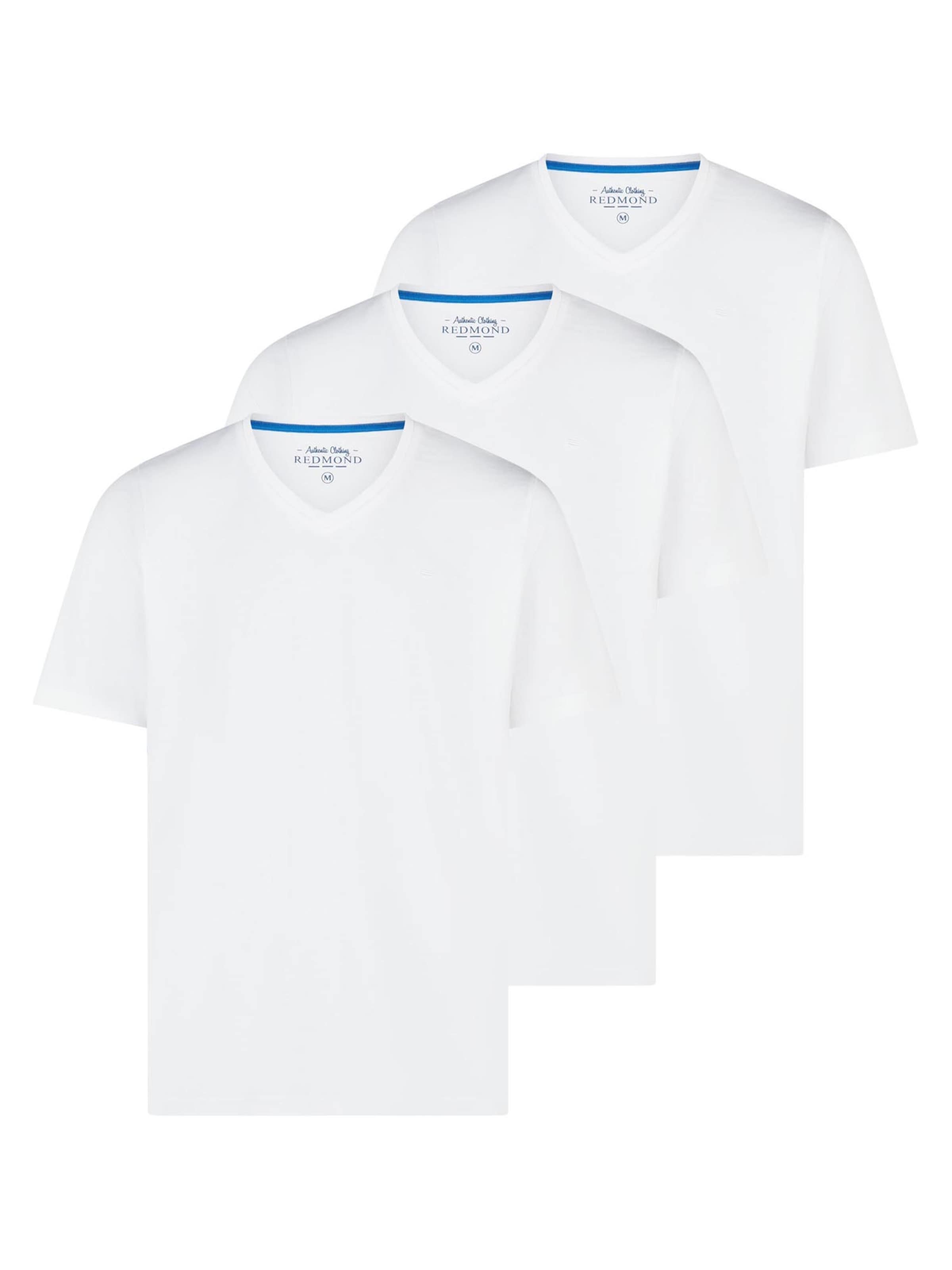 redmond Shirt 'Basic'‌‌‌‌ in Weiß: Vorderseite
