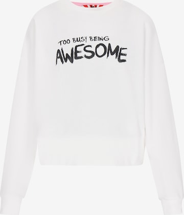 myMo ROCKS Суичър в бяло: отпред