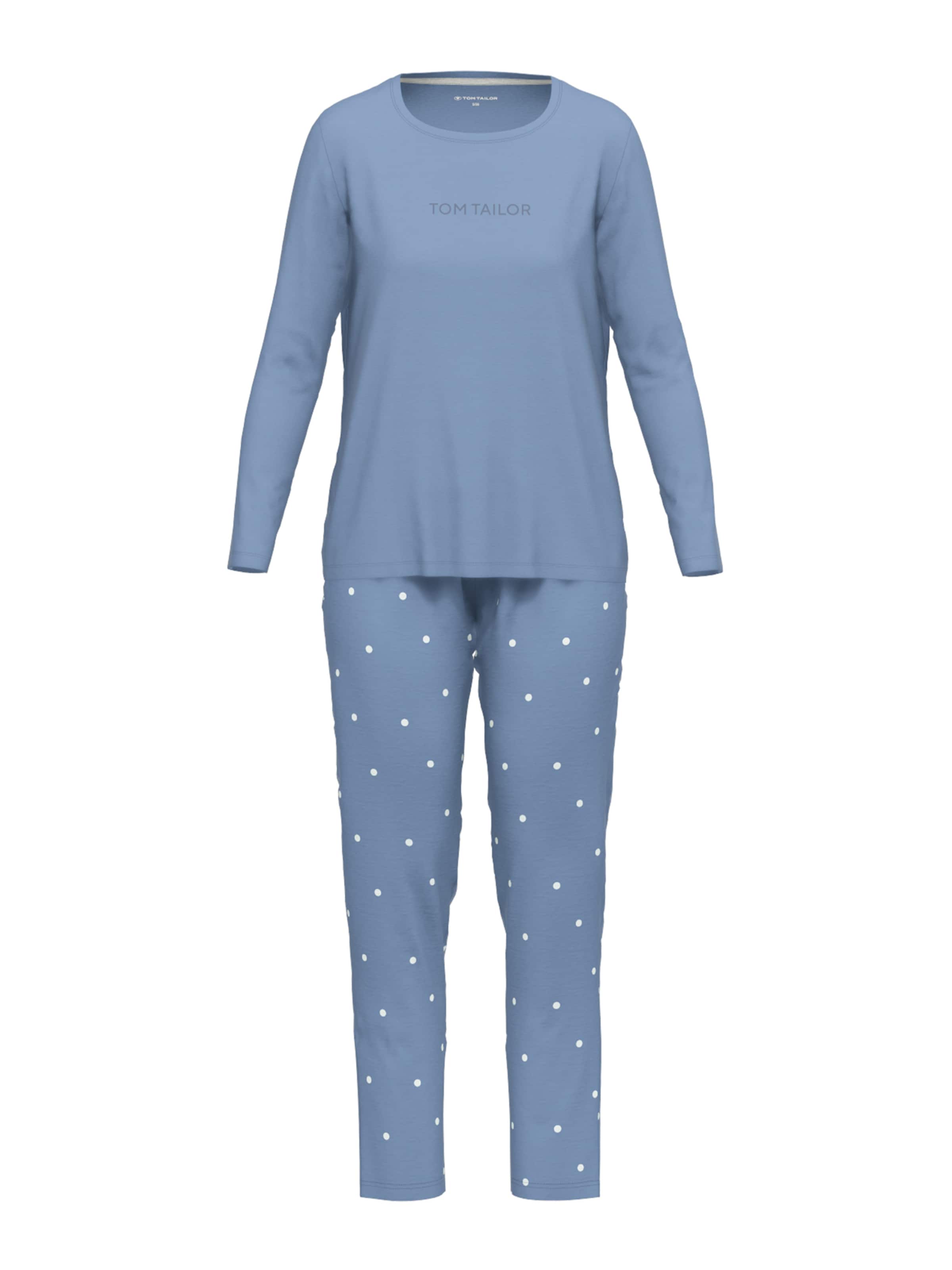TOM TAILOR Pyjama in Blau: Vorderseite