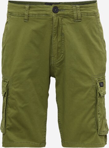 BLEND Regularen Kargo hlače | zelena barva: sprednja stran